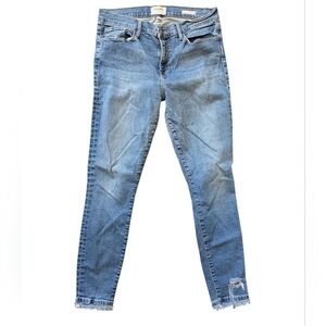 Frame Le Skinny  de Jeanna Crop Blue Women's Jeans